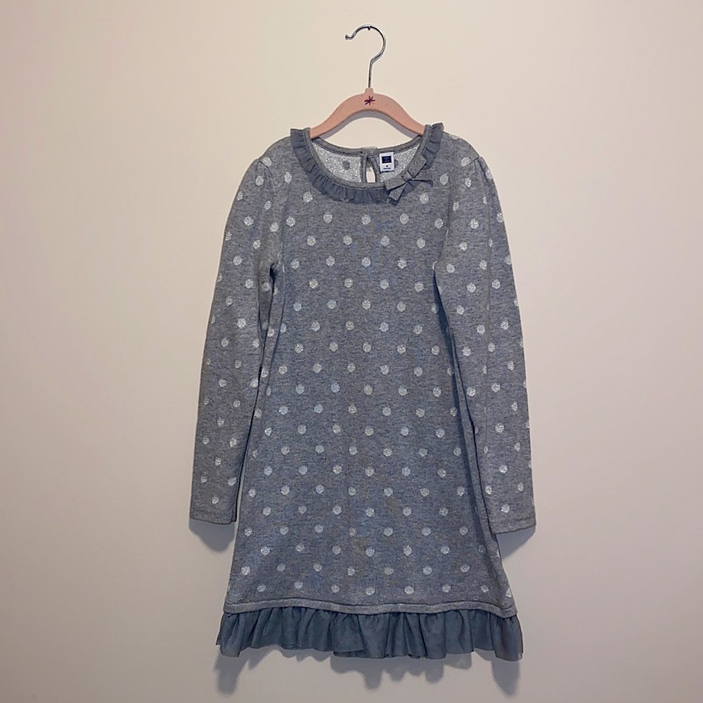 Janie and Jack dress in size 8. Grey/silver color.
